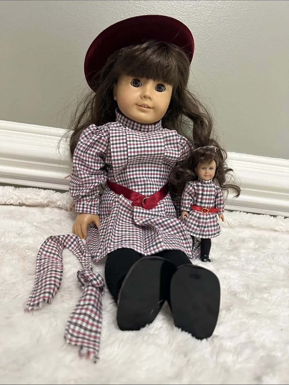 Vintage American Girl Samantha doll & mini doll set